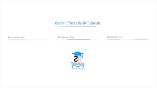Form Input Border Focus Effects | Demo-1 | Html & Css | SR Tutorials