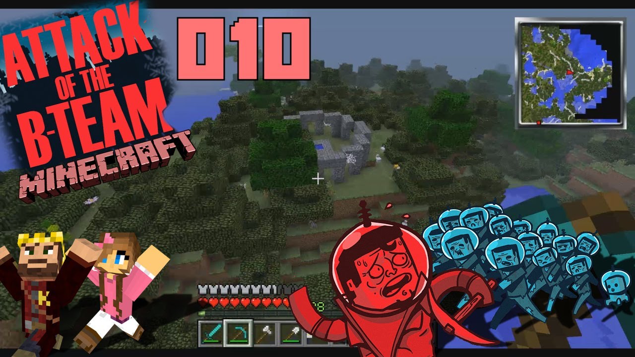 Minecraft B-Team #010 - Ruinen & Diamanten [Let's Play Attack Of The B ...