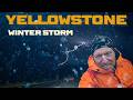 YELLOWSTONE Winter Storm! Snow, MASSIVE Lightning, Thunder & Heavy Rain. Car Camping Road Trip Movie