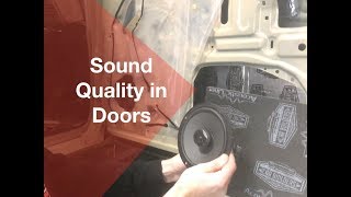 Sound Quality in Doors: Deadener or Foam?