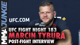 Marcin Tybura becomes first to finish Greg Hardy in MMA | UFC Fight Night 183 post-fight interview