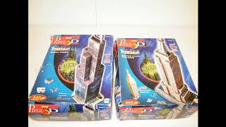 PUZZ 3D LOT EMPIRE STATE BUILDING and SEARS TOWER PUZZLE Wrebbit