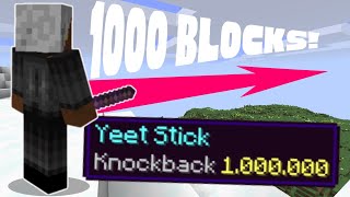 How To Get Knockback 1000 in Minecraft 1.21 (Java and Bedrock)