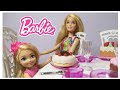 Barbie| Comedor con Accesorios y Muñecas The Lost Birthday