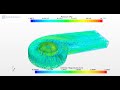 CFD Fan Rotor flow streamline