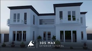 3Ds Max Exterior Modeling Tutorial Vray Render