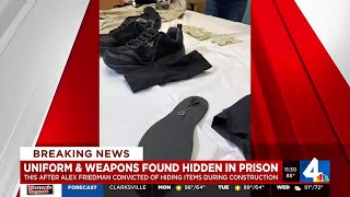 Makeshift uniform and money found hidden in detention center