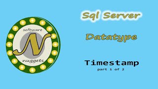 SQL Server: (L14) How to use the TimeStamp data type.  Part 1 of 2.