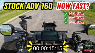 GANO KABILIS ang Stock Honda ADV 160? | Speed Test and Time Trial