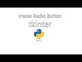 tkinter Radio Button.Python