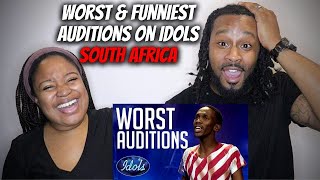 🇿🇦American Couple Reacts "OUCH! Worst & Funniest Auditions EVER on Idols South Africa! Idols Global"