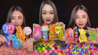 Sweet Candy Snacks P164 🍭🌈🍫🎉#sweet #candy #snacks #asmr #mukbanging #usa #newyork