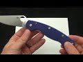 spyderco military dark blue g10 and cpm s110v