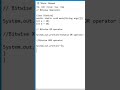 Bitwise Operator java program #short #java #shorts #ytshorts #viral #javaprogramming #javaprogram