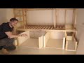 hacking a ikea kura bed into a two story bed with extra features.