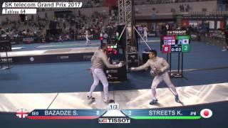 FE M S Individual Seoul KOR Grand Prix 2017 T64 01 red BAZADZE GEO vs STREETS JPN