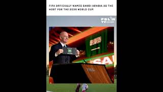 FIFA officially names Saudi Arabia as the host for the 2034 World Cup.