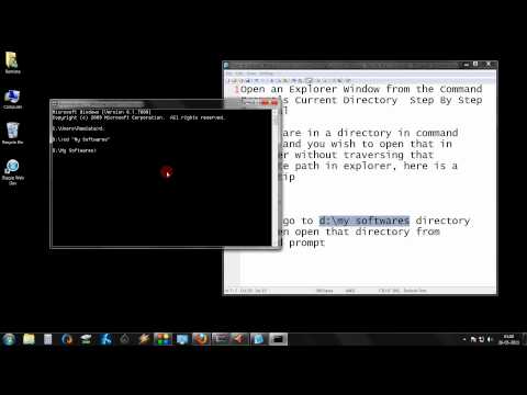 Open an Explorer Window from the Command Prompt's Current Directory Step By Step Tutorial Open an Explorer Window from the Command Prompt's Current Directory Step By Step Tutorial