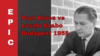 Paul Keres vs Laszlo Szabo HUN URS 1955, Budapest HUN, rd 3