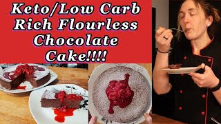 Easy Keto/Low Carb Chocolate Cake Recipe (flourless)