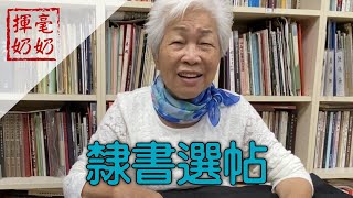 揮毫奶奶｜隸書選帖