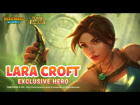 LARA CROFT – New Exclusive Hero!  Hero Wars: Alliance