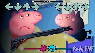 Peppa Pig VS Zombie Family in Friday Night Funkin be like | Zombie VS Peppa | Muddy Puddles FNF