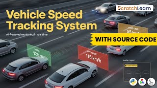 Vehicle Speed Detection System using Python | Computer Vision Project | Deep Learning + Source Code