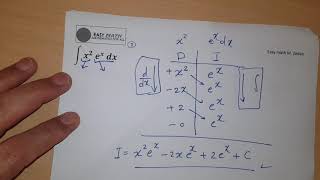 Calculus, Tabular method , Integration by parts