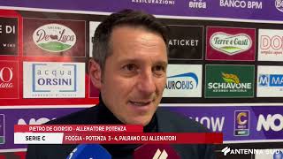 23 FEBBRAIO 2025 -  SERIE C  FOGGIA  - POTENZA  3 - 4, PARLANO GLI ALLENATORI