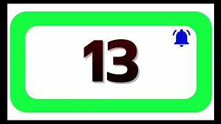 13 Seconds Countdown Timer With Sound Effect COLOR 4K HD 1080