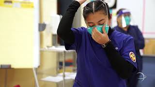 STISD | Health Science students volunteer at COVID vaccination clinic