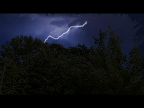 Rain Sounds Real Thunder Lightning And Thunderstorm Youtube