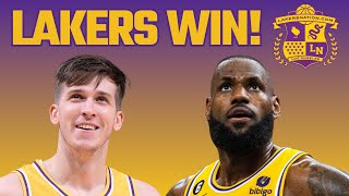 Lakers Hang On To Beat Nets!