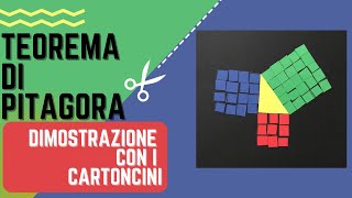 Dimostrazione del teorema di Pitagora con i cartoncini | Videolezione di Geometria