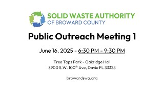 Draft Master Plan: Public Outreach Meeting (Davie)