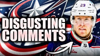PATRIK LAINE RESPONDS TO DISGUSTING COMMENTS FROM COLUMBUS BLUE JACKETS PODCAST… (CBJ News 2024)