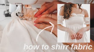 Fashion Design 101 | How to Shirr Fabric!