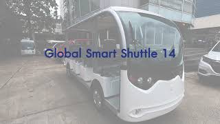 รถไฟฟ้าสำหรับงานบริการรับส่งหลายที่นั่งต้องรุ่นนี้เลย... Global Smart 14 ที่นั่ง