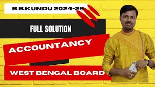 B.B. Kundu Accountancy Test Paper HS 2024-25 ||  Page No-638