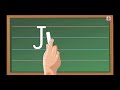 Tutorial of how to write letter J