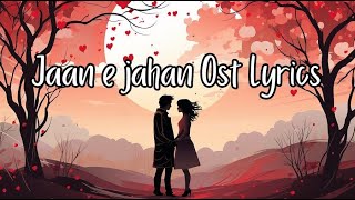 JAAN E JAHAN OST Lyrics | Rahat Fateh Ali Khan |  Ayeza Khan, Hamza Abbasi #jaanejahan #arydigital