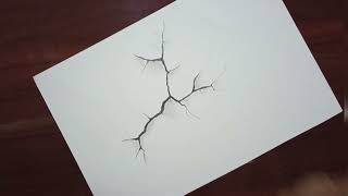 How to Draw the Crack Drawing | Easy Pencil Shading Crack Drawing