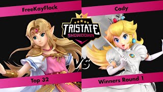 Tristate Showdown 2 - Free KayFlock (Zelda) vs Cody (Peach) - Top 32 - Winners Round 1