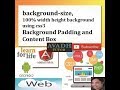 full background size using css | background size width height css | background image stretch css