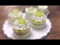 beautiful and tasty 　melon mousse and jelly