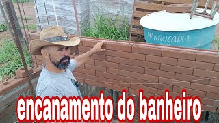 TIJ. ECO. IGARATÁ ep 87encanamento do banheiro + a cola não funiona no tijolo molhado