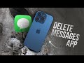 How to Delete Messages App on iPhone (tutorial)