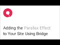 How to Create Parallax Sections in the Bridge WordPress Theme