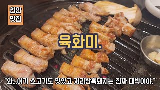 [천안맛집]소고기 돼지고기 전부 맛있는집.구워주니까 완전편해/육화미